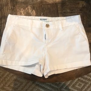Old Navy white chino shorts- 2